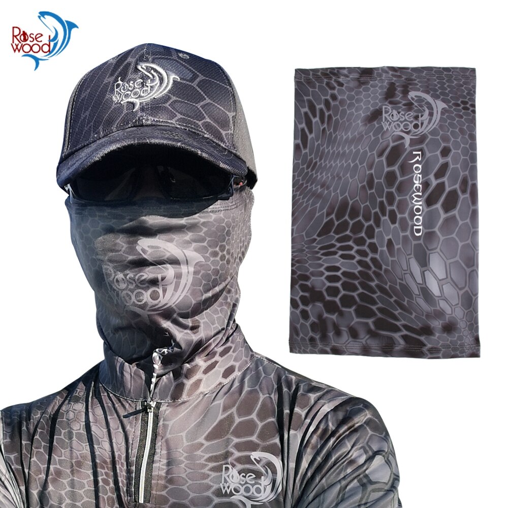 Rosewood Neck Gaiter Tube Half Mask Breathable Sun Protection Face Shield Multi Use For Men & Women, Fishing,Hiking